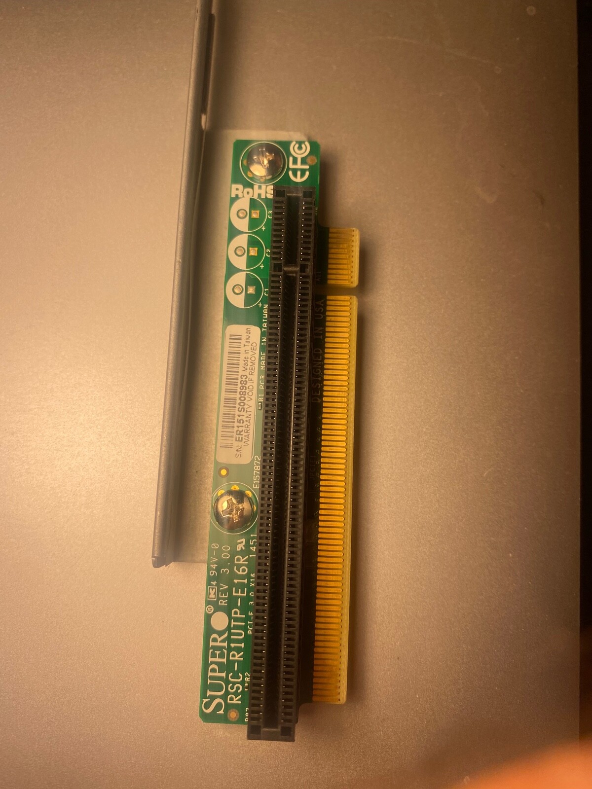 Supermicro RSC R1UG A2E16 X9 1U Left Hand Side Riser Card   Active, 2x PCI E X16 - Foto 6