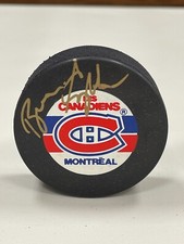 Brian Engblom Signed Montreal Canadiens Vintage Puck - w/COA #2