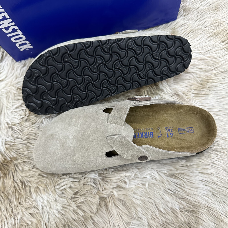 birkenstock boston size 38 taupe