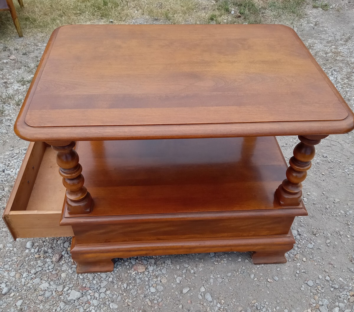 Mid Century Maple Ethan Allen Side Table / End Table (EA87) | eBay