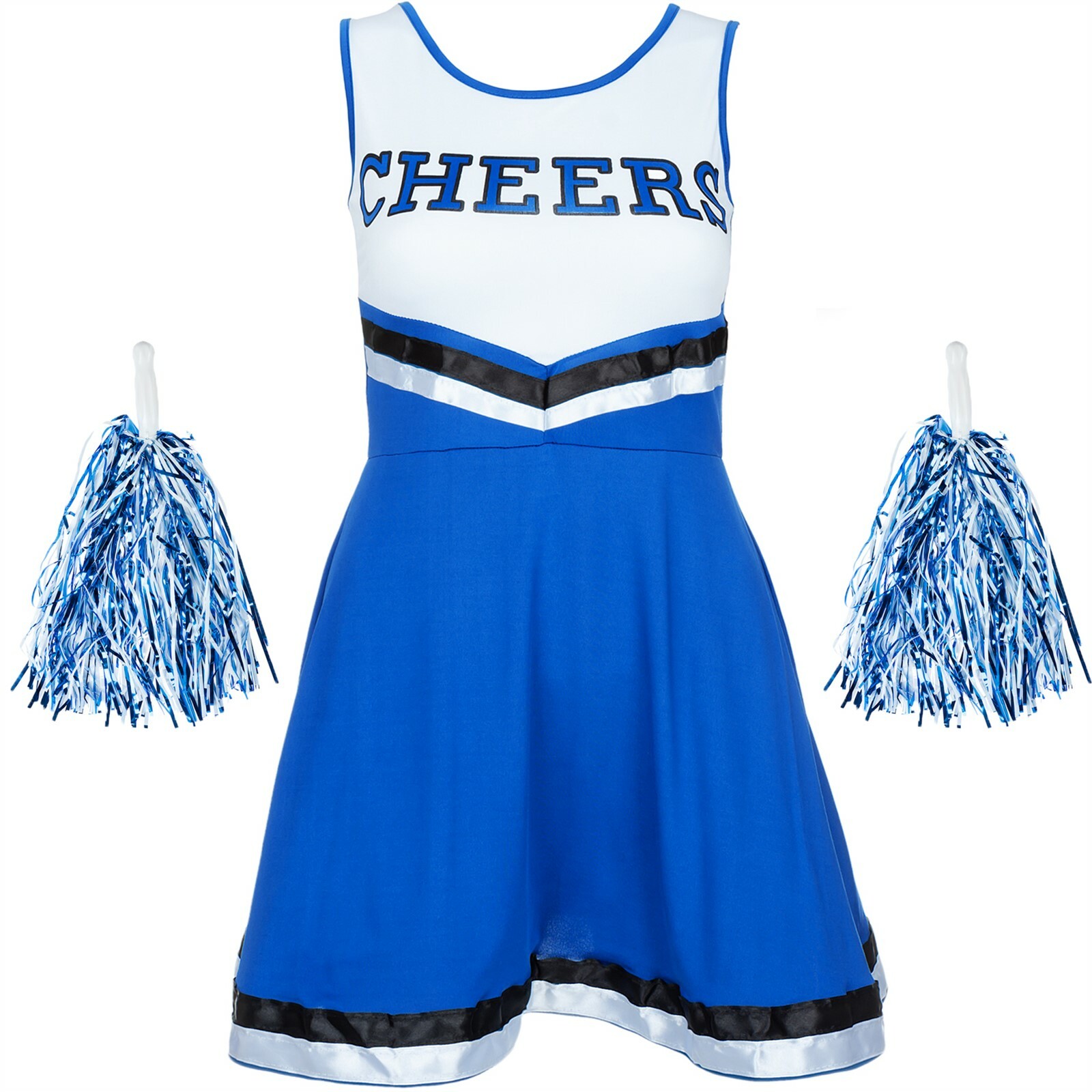 CHEERLEADER COSTUME FANCY DRESS OUTFIT HIGH SCHOOL DANCE UNIFORM