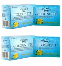 2 boxes 20 pcs 4711 SCENTED TISSUES REFRESHING LEMON Colognette NEW IN BOX