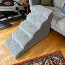 Pet Ramp Foam Dog Steps Stairs Portable Cat Washable Climb Ladder For Bed Sofa