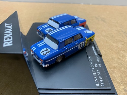 NOREV MODIFIÉ COFFRET DE 2 RENAULT 8 GORDINI 24H DE SPA 1966 EN BOITE 1/43 AG N6 - Imagen 4 de 4