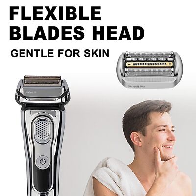 For Braun Series 9 / Series 9 Pro Electric Shaver Head Replacement