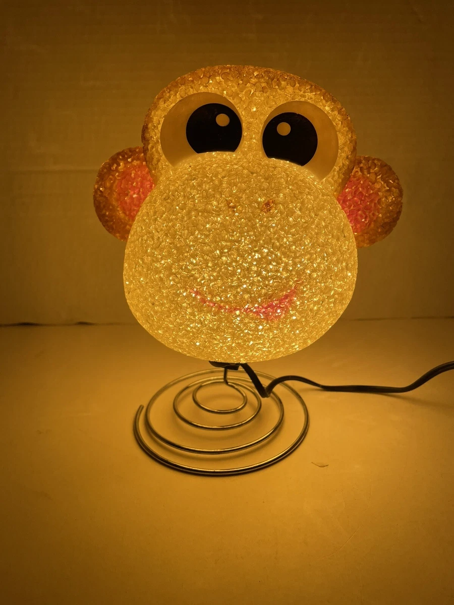 Orange online monkey lamp