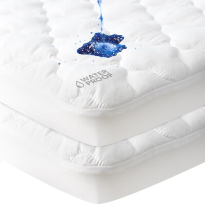 2 Pack Waterproof Pack n Play Sheets Fitted for 4moms Breeze/GO Playards Quilted