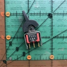 C&K Rocker Switch 7101 SPDT 0.4VA 20V 7101J2V31BE2 Paddle On On  x4