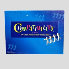 Mattel Compatibility Family Board Game 1996  Vintage 90s Complete