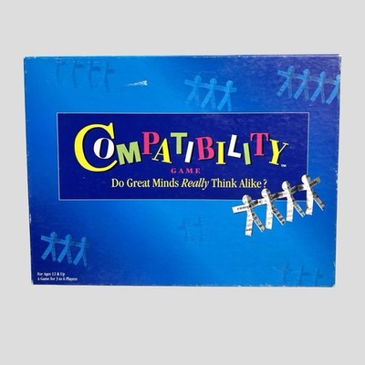 Mattel Compatibility Family Board Game 1996  Vintage 90s Complete