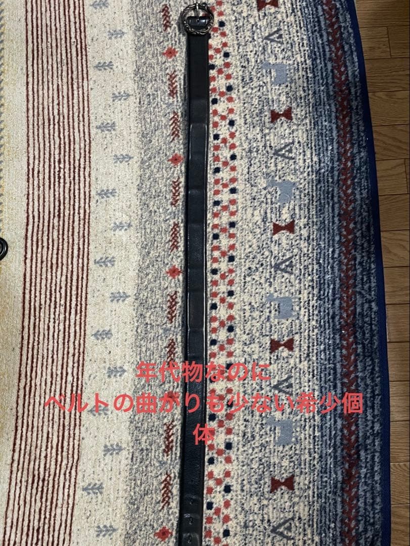 [Extremely Rare] Chrome Hearts Scroll Oval Leather Belt 32 inch Black w/warranty thumbnail 5