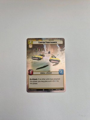 Star Wars Unlimited: A Lawless Time - Canyon Frontrunner (Hyperspace) #730 FOIL