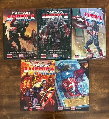 Marvel Comics Captain America Vol #1-5 Complete Series HC Set (2012) Remender