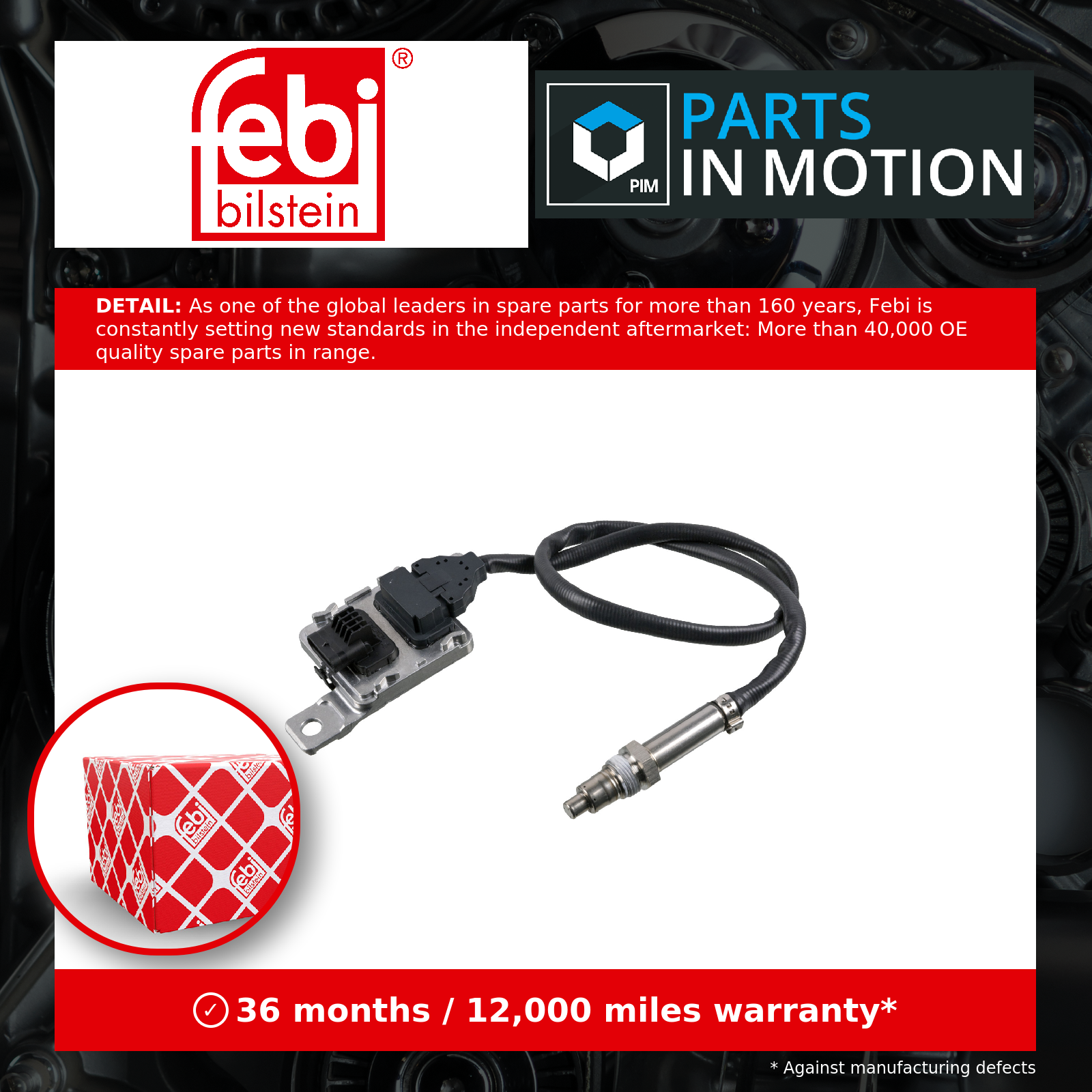 NOX Sensor Post Cat 197517 Febi 4G0907807AB 4G0907807AF 4G0907807AM 4G0907807M