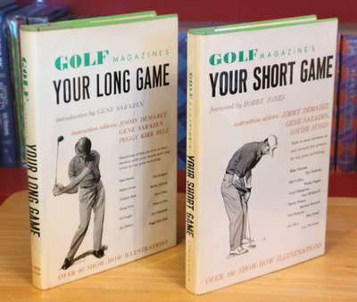Golf Magazine's Your Short Game & Your Long Game, Bobby Jones, 1st Ed HCDJ x2