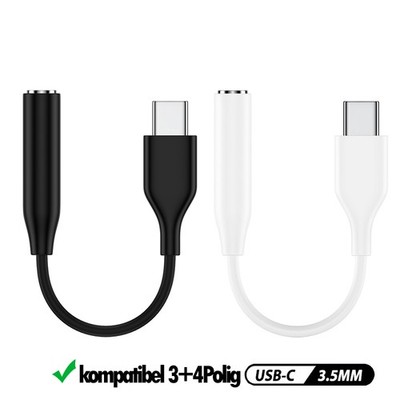 Xiaomi Redmi K40 K40 Pro  USB C zu 3,5mm Klinke AUX Kopfhörer Headset Adapter