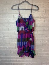 Express Women’s Barbie Tropical Island Ruffle Hem Dress Medium 🌺