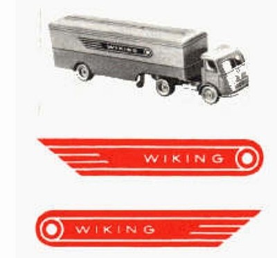 WIKING  Ersatz Aufkleber passend f. MB / MAN Großraum Möbelwagen Sattelzug # 513