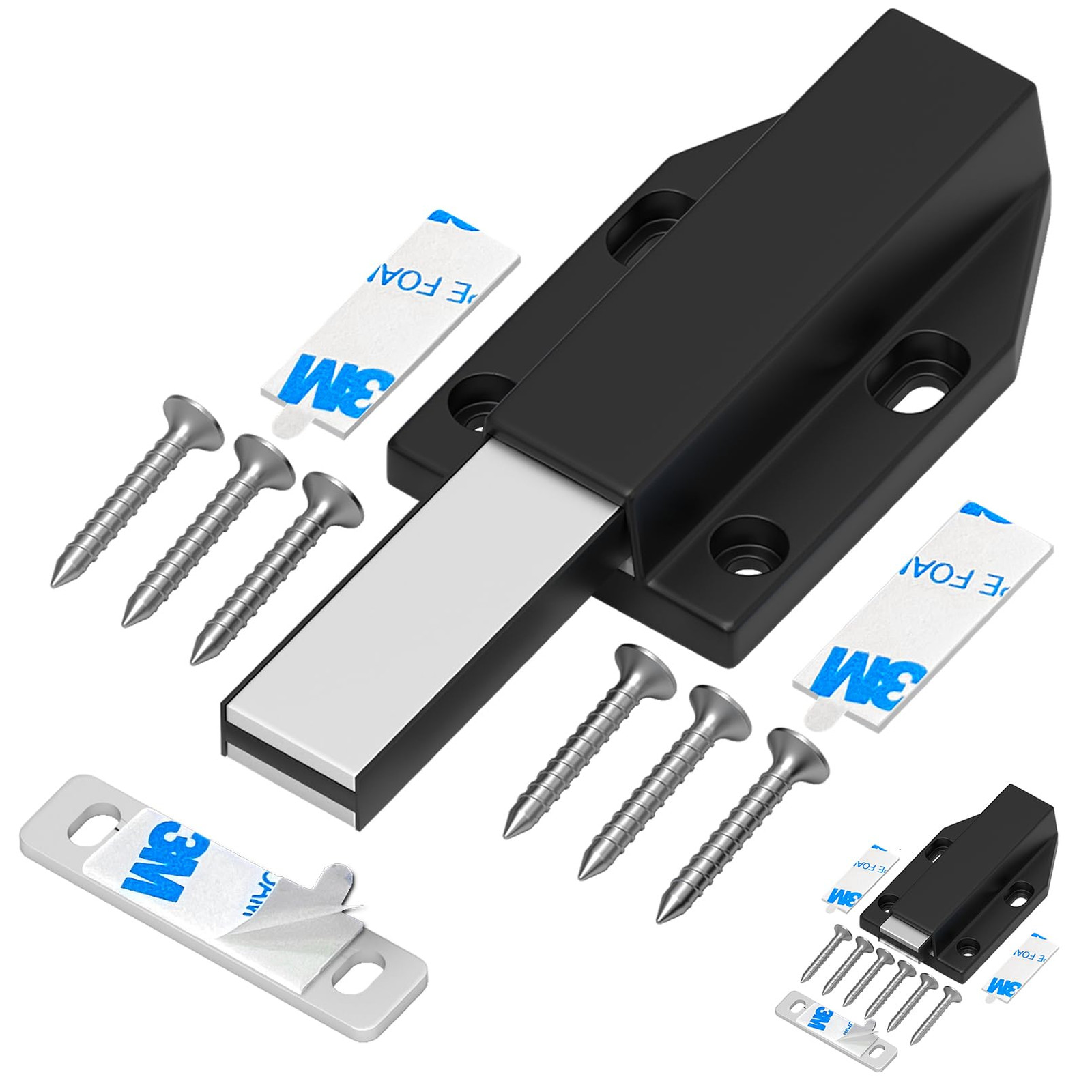 Magnetic Push Latch Without Nail Installation Heavy Duty Magnetic Touch Latch...