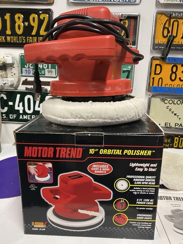 Car Polisher Random Orbital Waxer 10 inch Corded Lightweight 3,000 RPM ...