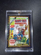 2024 Marvel Topps Chrome Giant Size AVENGERS #1 MG-3 Black Wave Refractor 4/10