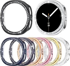 8 Pack Bling Case for Samsung Galaxy Watch 8 40mm Hard Bumper Cover
