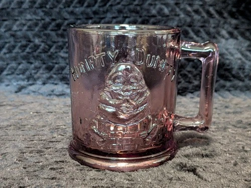 Vintage Humpty Dumpty & Tom Tom The Pipers Son Depression Glass Cup Mug