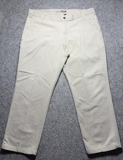 Carhartt Rugged Flex Canvas Pant Mens 40x30 Beige Relaxed Fit Straight Legs Work