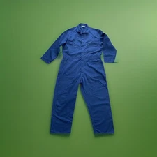 VTG Sears Roebuck Coveralls Made in USA Jumpsuit Workwear Navy Blue 50 R x 29”