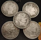 New ListingBulk Lot of 5 1892-1915-S Barber Half Dollar 50c High Grade A++++