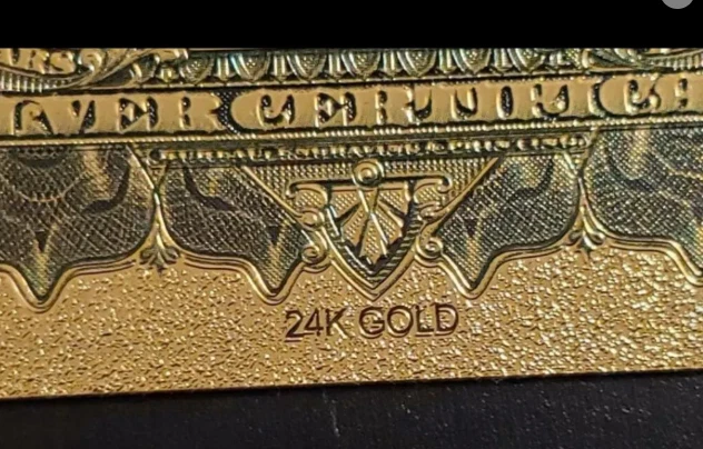 1928 $5000 James Madison Federal Reserve Gold Foil Banknote Protective Holder - Image 3 of 3