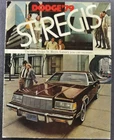 1979 Dodge St. Regis Sedan Catalog Sales Brochure Excellent Original 79
