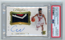 2019-20 Panini Flawless Gold Rookie Patch Autograph #HPCBW Coby White /10