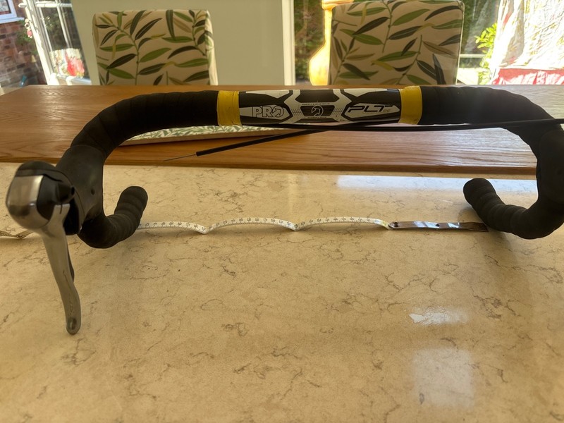 pro plt handlebars Durace brake and gear levers