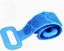 Silicone Back Scrubber for Shower, Silicone Body Scrubber, 35 Inch Extra Long Ba