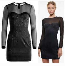 Alice + Olivia Women's Takako Crewneck Mini Dress Size 0 NWT 398