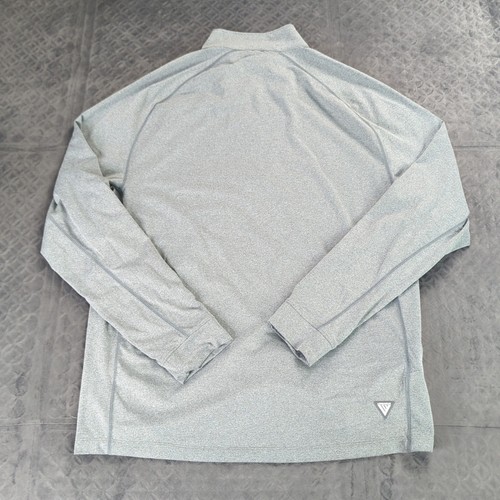 Levelwear Golf Sweatshirt 1/4 Zip Pullover Mock Neck grau langarm Herren Large - Bild 9 von 12