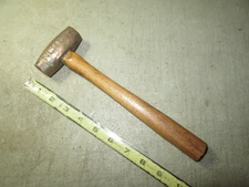 vintage copper hammer NCR Co.  754-- unknown maker soft blow hammer head