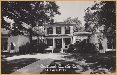 RPPC-Geneva, ILL., The Little Traveler Inn- Photo of front of House