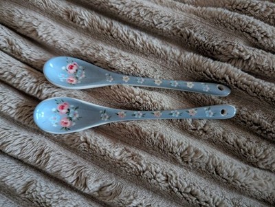 Greengate 2 Löffel Porzellanlöffel Nicoline Blue