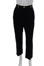 St. John Sport By Marie Gray Womens Cropped Dress Pants Dark Blue Size 6