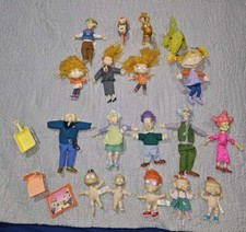 Vintage Lot Of 18 Rugrats Figurines/ Plushes
