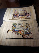 Set of 2 egyptian Papyrus