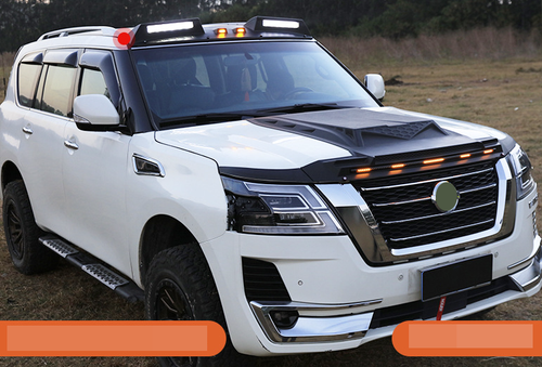 Black Top LED Roof Light Bars DRL Lamp Fits Nissan Patrol Y62 Aamada 2010-2023 - Picture 19 of 20