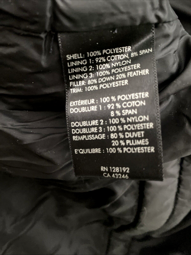 TUMI Mens Sz S Black Pack-A-Way Goose Down Puffer Jacket - Picture 15 of 21