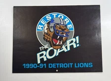 1990-91 Detroit Lions Restore the Roar Calendar  SLF5