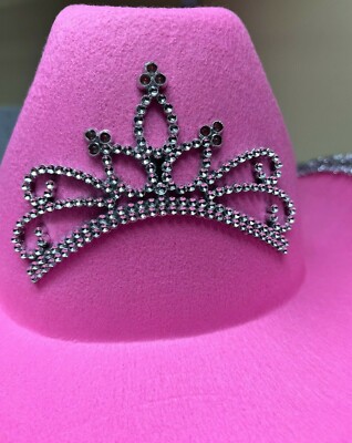 9958 Led Light-up Cowboy Hat With Blinking Tiara Amazon.com: GiftExpress CHILD LED Blinking Pink Tiara  main image 3