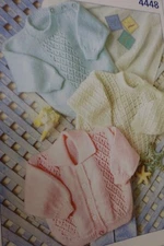 Stylecraft Knitting Pattern 4448 Baby 4 Ply Cardigans & Sweaters 12-24"