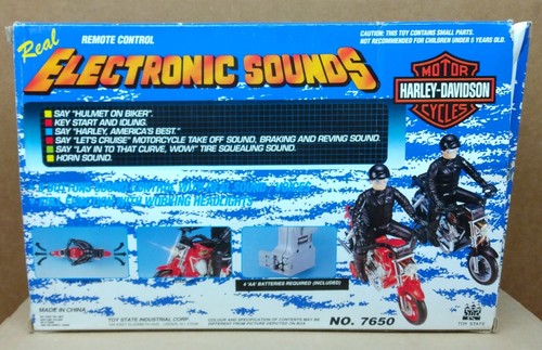 Harley Remote Control Motorcycle with "ghost" rider Toy State No. 7650 1992 - Picture 13 of 17