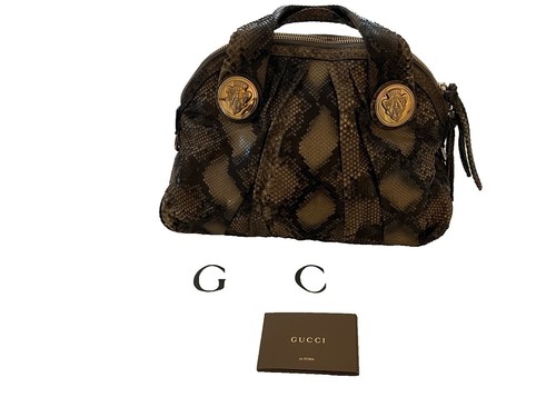 Used JURGEN LEHL Yorgan Lehl Python Embossed 3 Way Body Bag Waist 
